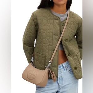 Coach

TERI SHOULDER BAG WITH COACH HERITAGE